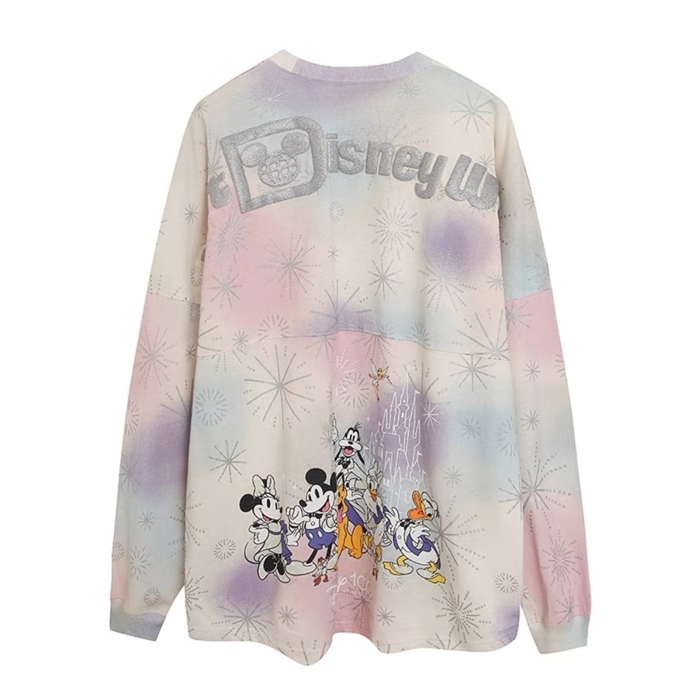 Sweat Spirit Jersey 100 Platinum Years Disney World SZ L watercolor print
